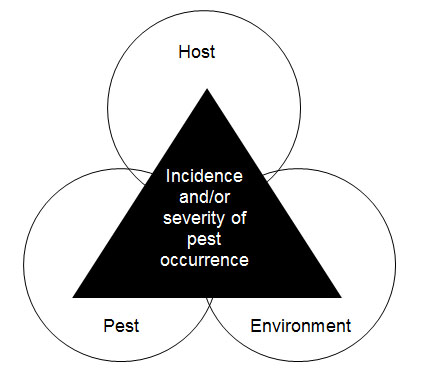 Figure 3: The Plant Pest Triangle. Description follows.