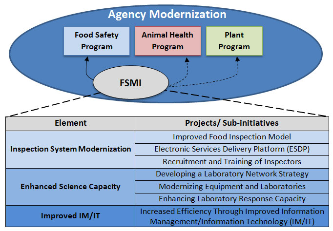 Diagram - Agency Modernization. Description follows.
