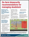 PDF thumbnail: On-farm biosecurity recommendations for managing deadstock