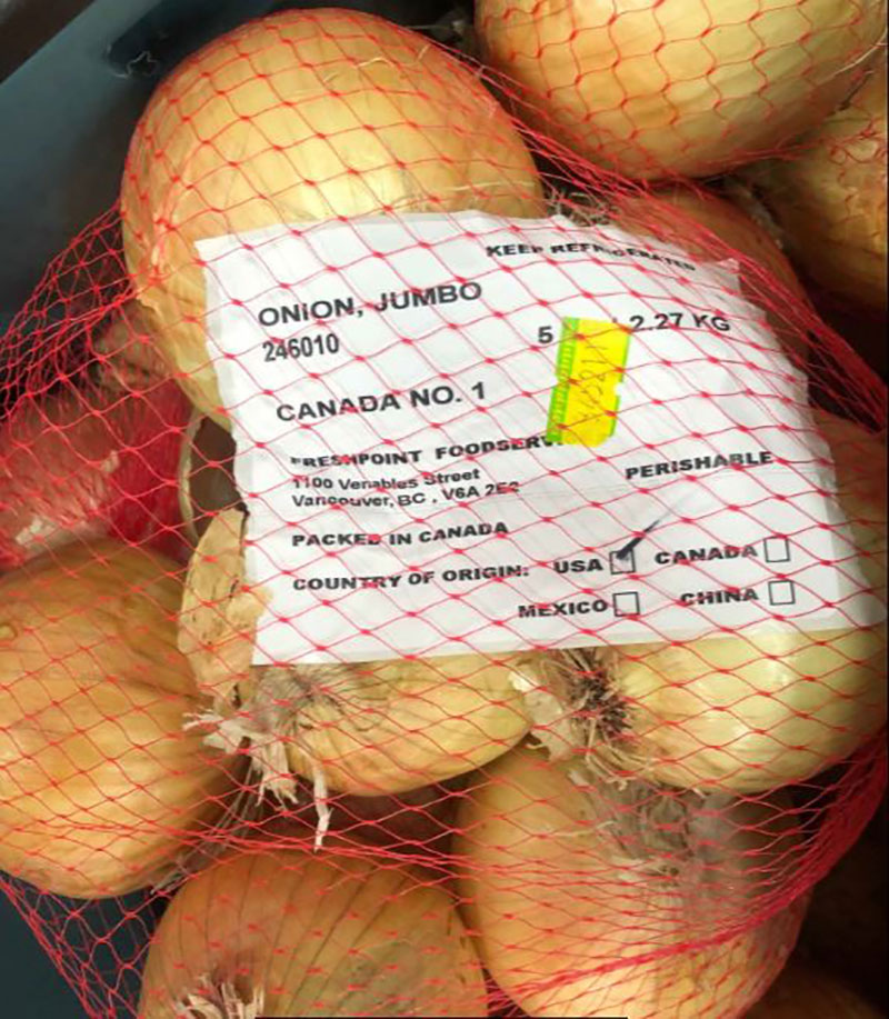 Freshpoint Foodservice : Oignons Jumbo (jaunes) - 5 lb / 2.27 kg