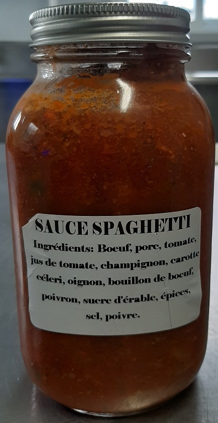 Érablière Godbout&nbsp;&ndash; Sauce spaghetti (ingrédients)