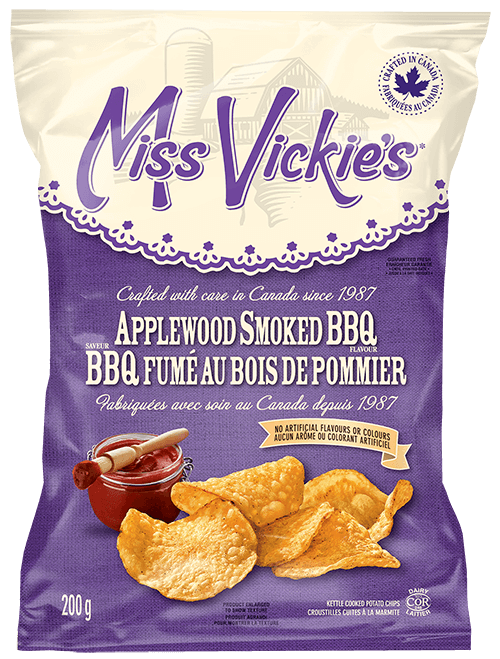 Miss Vickie’s – Croustilles cuites à la marmite BBQ fumé au bois de pommier – 200 g
