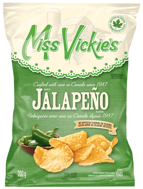 Miss Vickie’s – Croustilles cuites à la marmite Jalapeño – 200 g