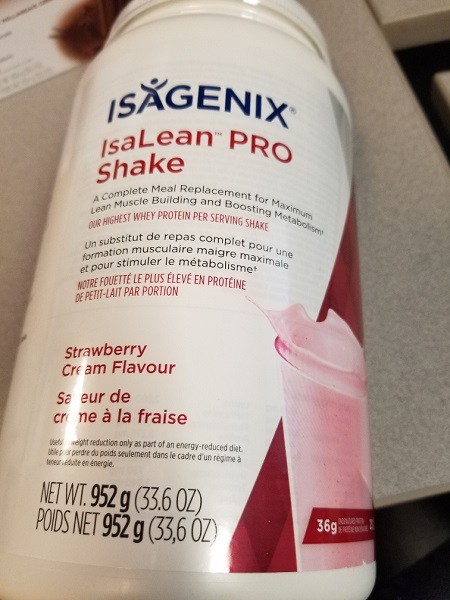 Isagenix - « Isalean Pro Shake » – saveur de crème à la fraise