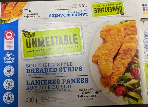 Unmeatable – Southern-style Breaded Strips – 400 grams (front)
