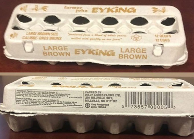 Farmer John Eyking : Œufs calibre gros bruns - 12 œufs